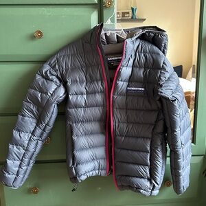 Feathered Friends Grey Puffy Jacket